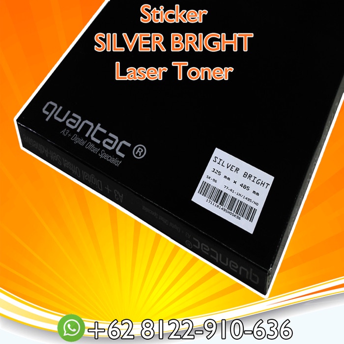 

Sticker Vinyl Digital A3+ QUANTAC - Silver Metallize