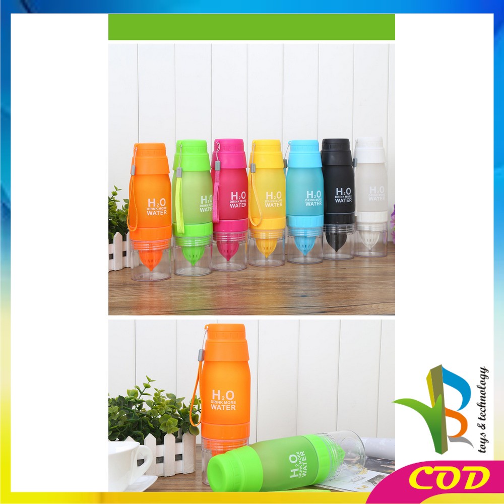 RB-C708 Botol Minum Infuser H2O Tempat Minum Tumbler Ada Alat Peras Jeruk Infused Water Sari Buah Botol Air Infuse