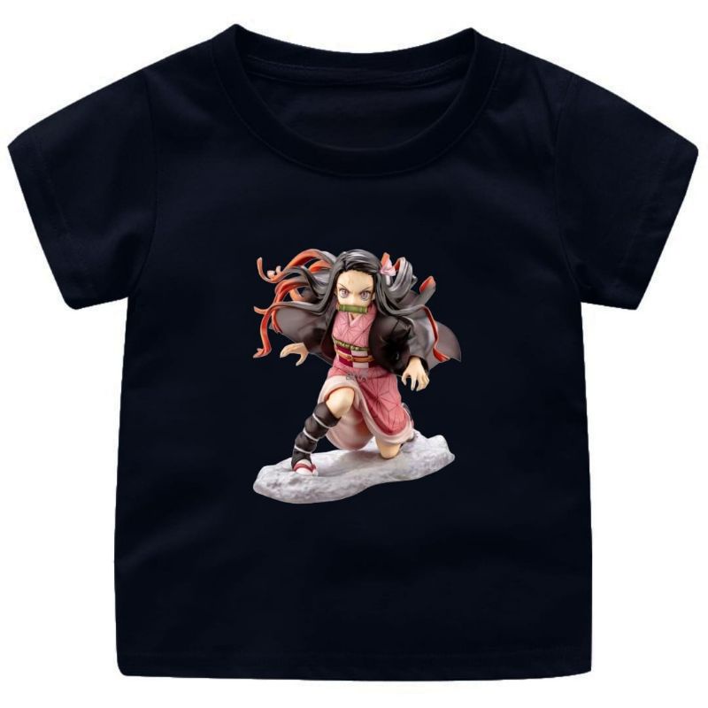 BAJU KAOS ANAK CEWEK/COWOK 1-12 TAHUN ANIME NEZUKO KAMADO.