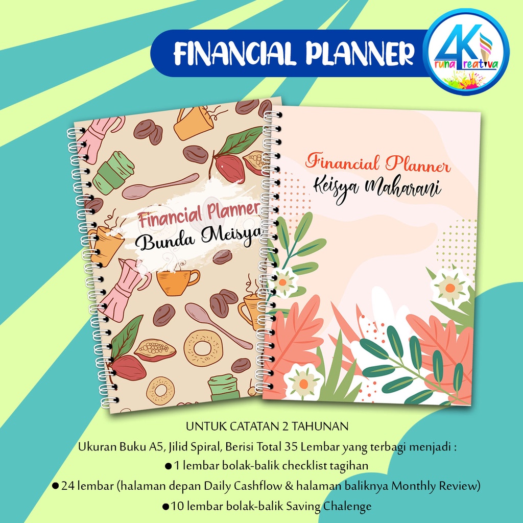 

Aruna Kreativa 021-022 Financial Planner Custom untuk 2 Tahunan