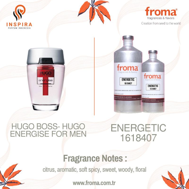 BIBIT PARFUM HUGO B0S ENERGIZE BY FROMA - ASLI 100%