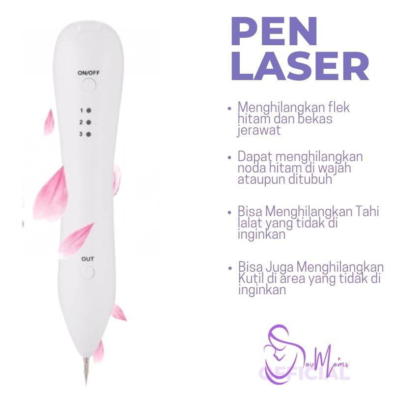 Penghilang Tahi Lalat Dark Spot Flek Hitam Bekas Luka Bakar Jerawat Membandel Perawatan Kecantikan Kulit Wajah Pria Wanita Elektrik Pen Laser Menghilangkan Pembersih Tato Tatto Sulam Alis Kutil Komedo Hidung Plek Hitam Di Wajah Permanen Premium Original