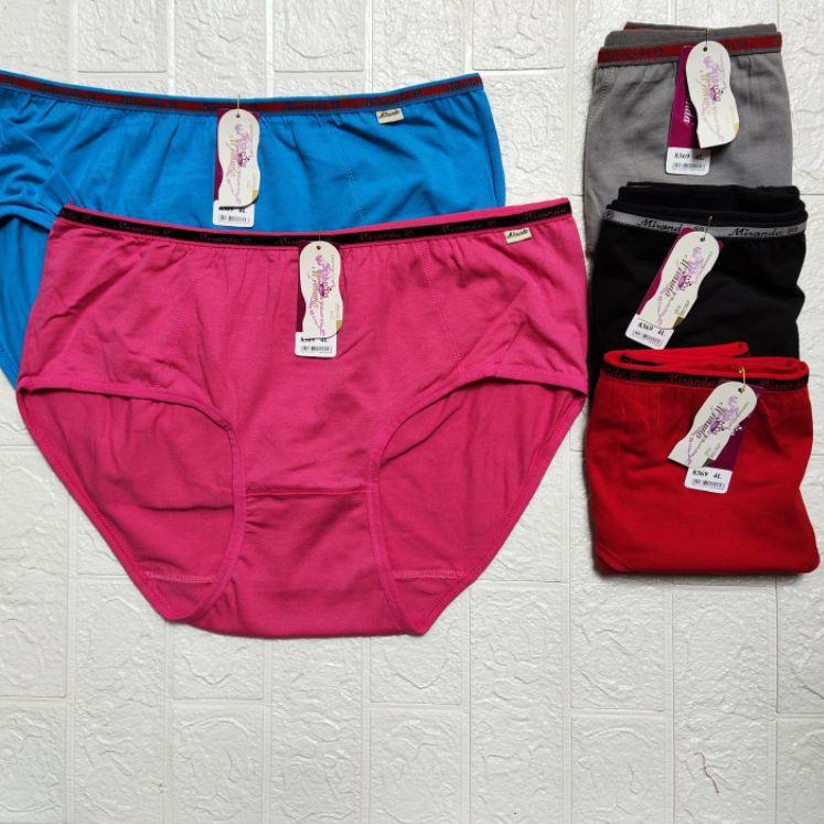 [KODE PRODUK 7H0KL5775] Celana Dalam/CD Wanita OVERSIZE SUPER JUMBO BB 85 - 150 kg Bahan Katun 4L 5L