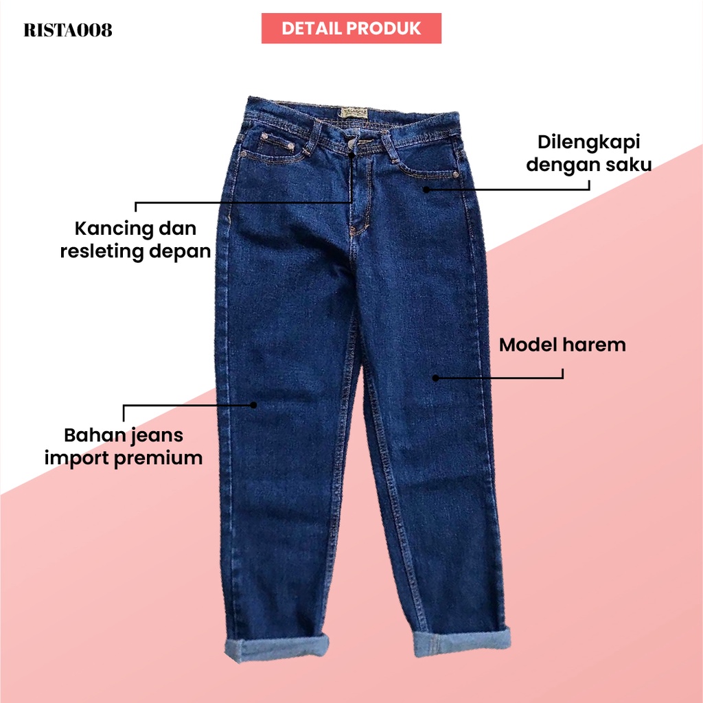 Boyfriend Jeans Celana Panjang Long Pants Outfit Remaja Kekinian Terlaris Terbaru