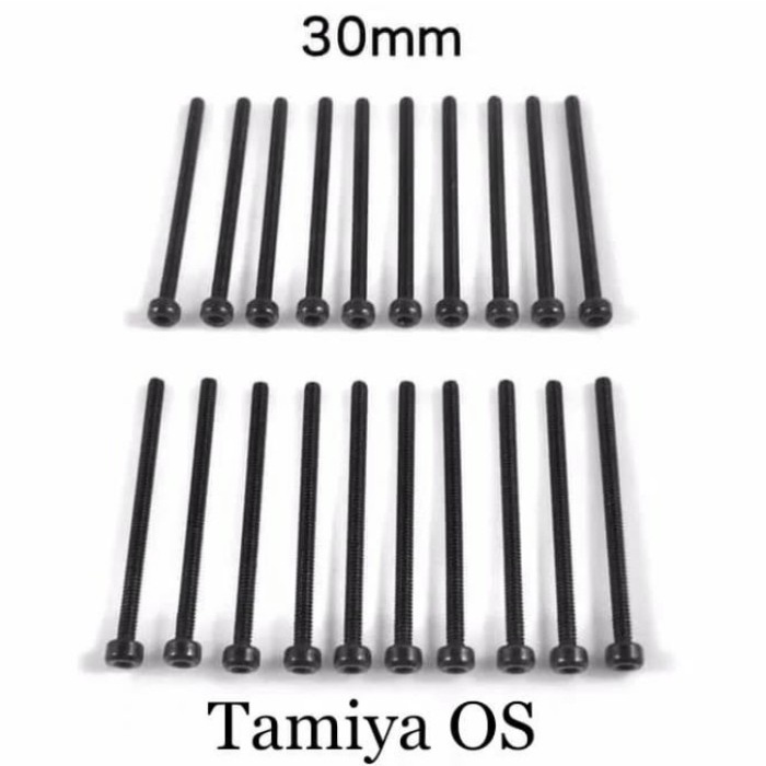 Tamiya Screw-L / Baut Hitam L / Black 30 mm per pcs (NS829)