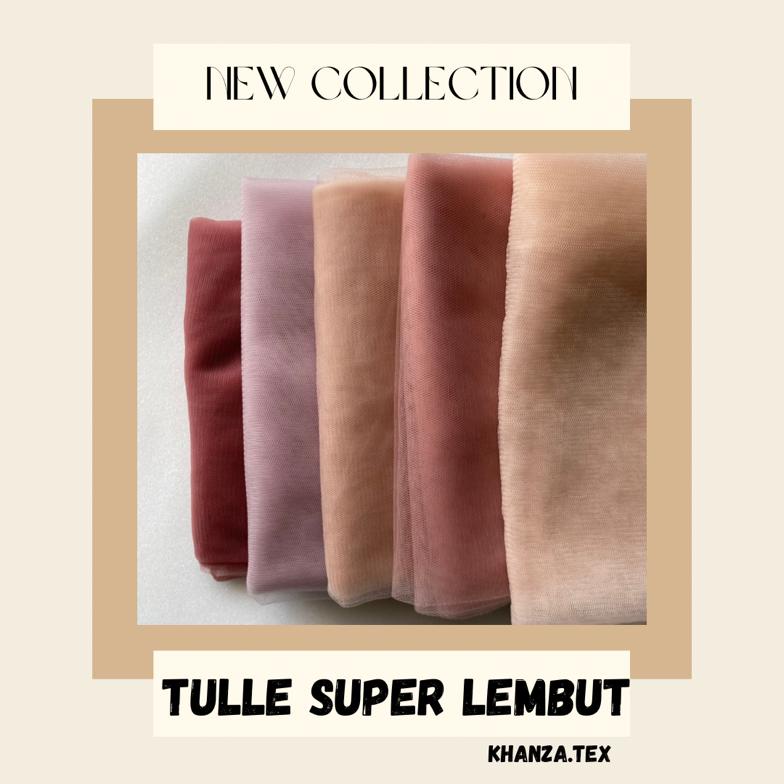 KAIN SOFT TULLE SUPER LEMBUT / TULLE POLOS SUPER LEMBUT ECERAN UNTUK BAHAN BRUKAT / KAIN HAMPERS / KAIN SOUVENIR / KAIN KELAMBU / PER 0.5M