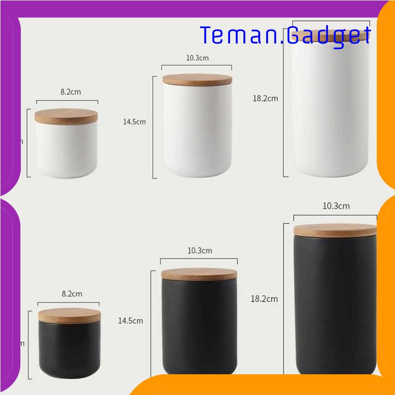 TG - DPR KAKOMILA Toples Keramik Tempat Biji Kopi Bumbu Dapur - CF-047