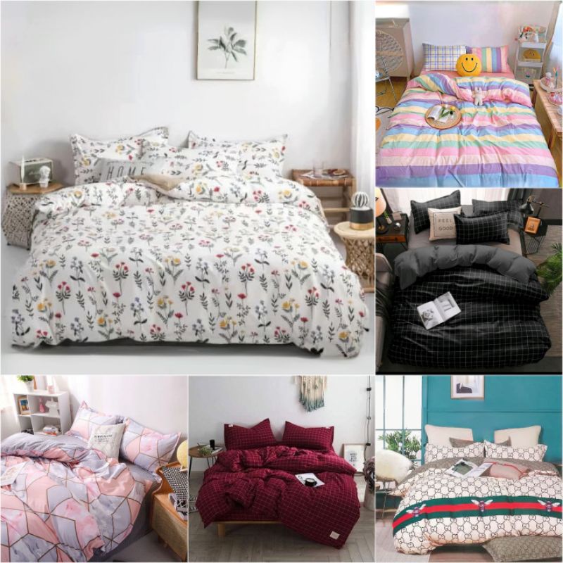 BEST SELLER!! SET BEDCOVER ( sprei 180X200 ) PENGERJAAN MESIN KOMPUTER