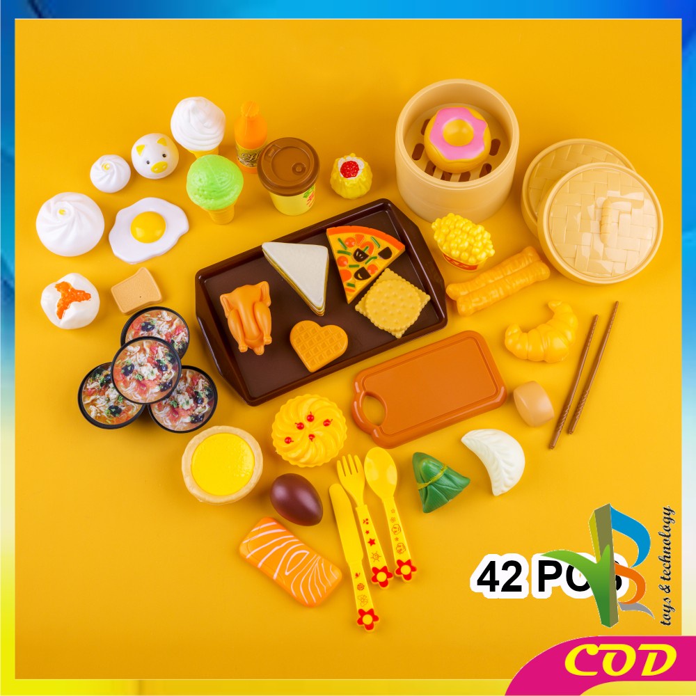 RB-M137 Mainan Dimsum Anak / Mainan Anak Perempuan Masak Masakan Dim Sum Set Bakpao Siomay