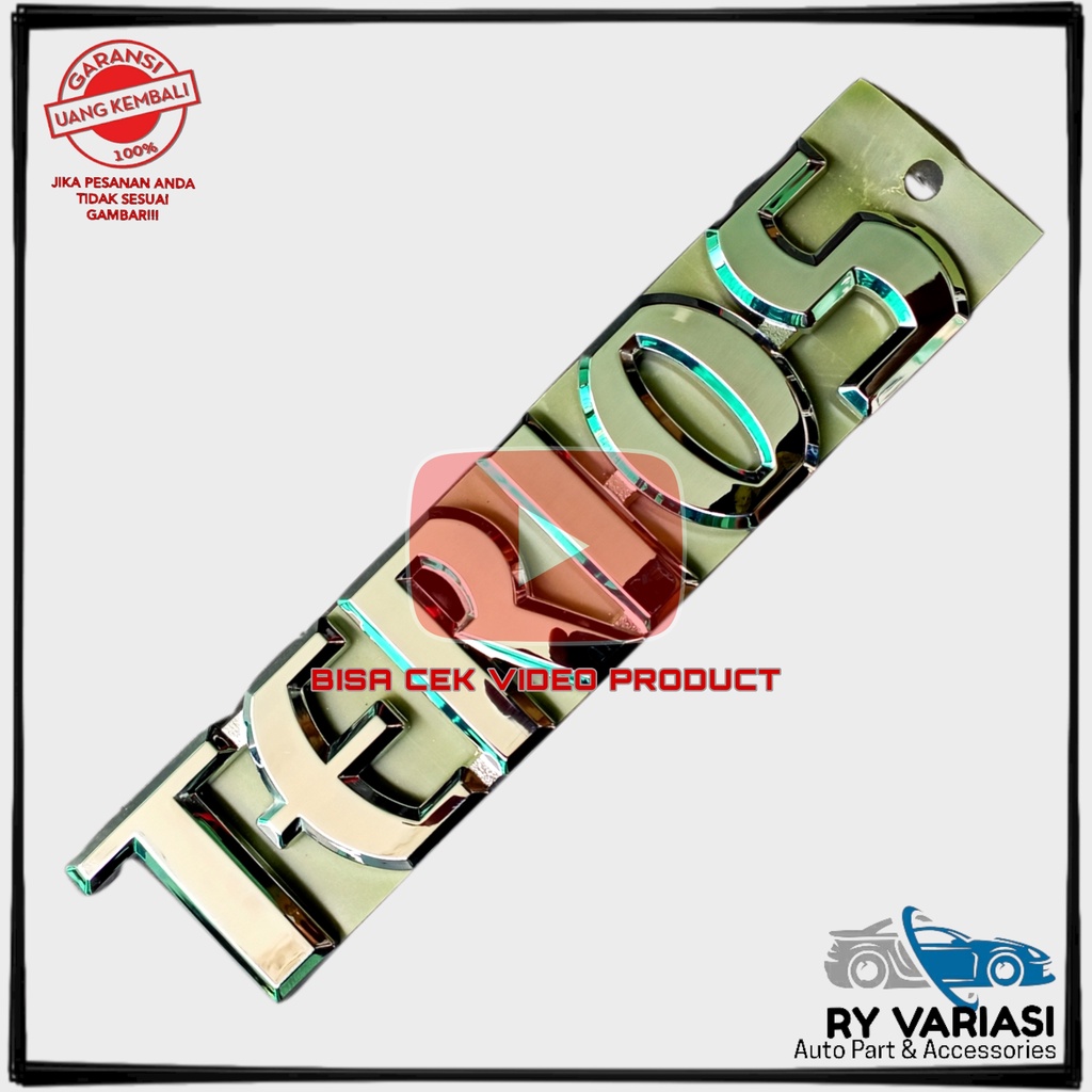 Emblem TERIOS mobil Daihatsu All New Terios