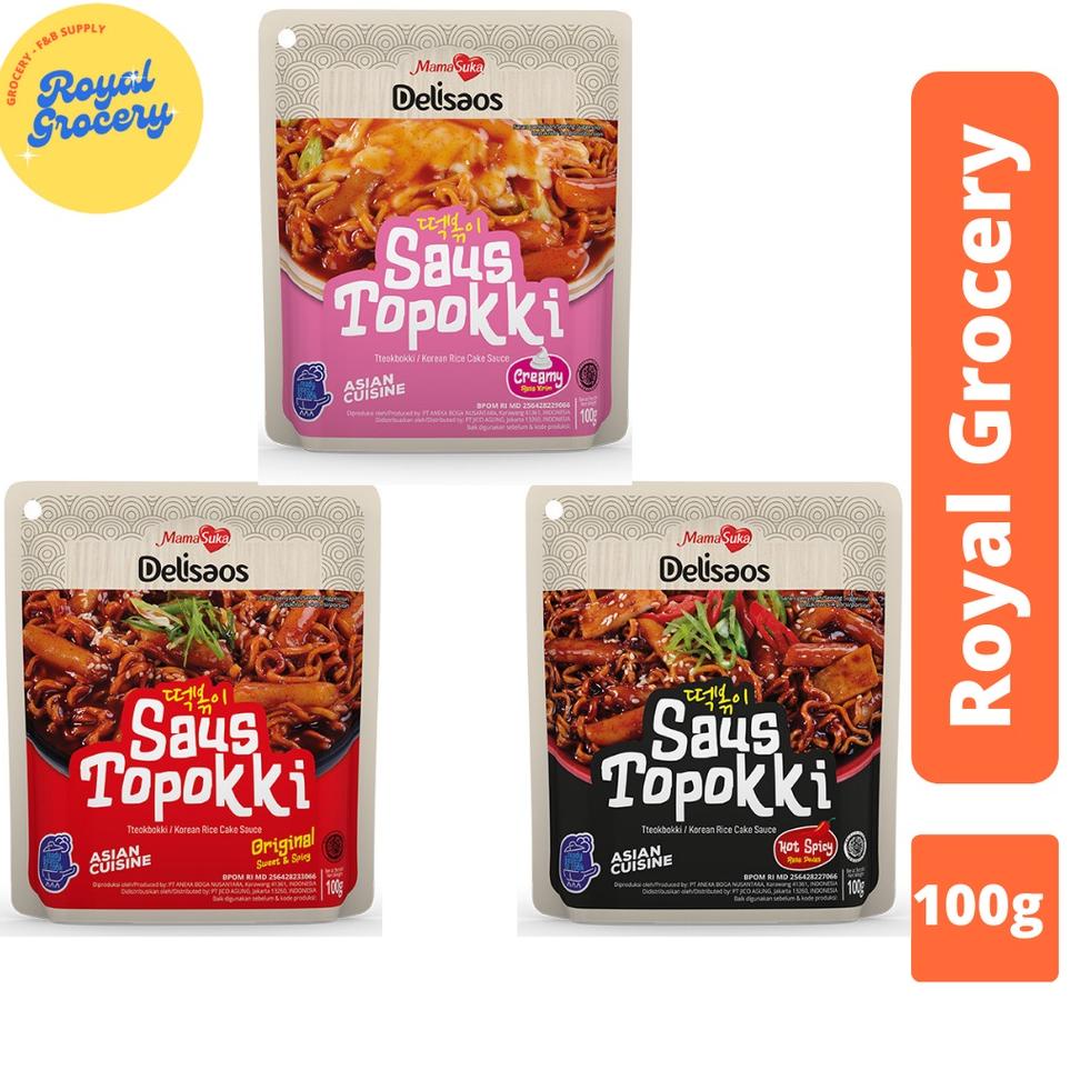 

Best Price MamaSuka Delisaos Bumbu Saus Topokki Tteokbokki Halal 100g ⇁