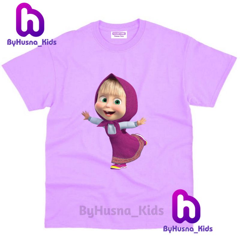 Baju Anak Kaos ANAK MARSHA AND THE BEAR Kaos Anak Perempuan