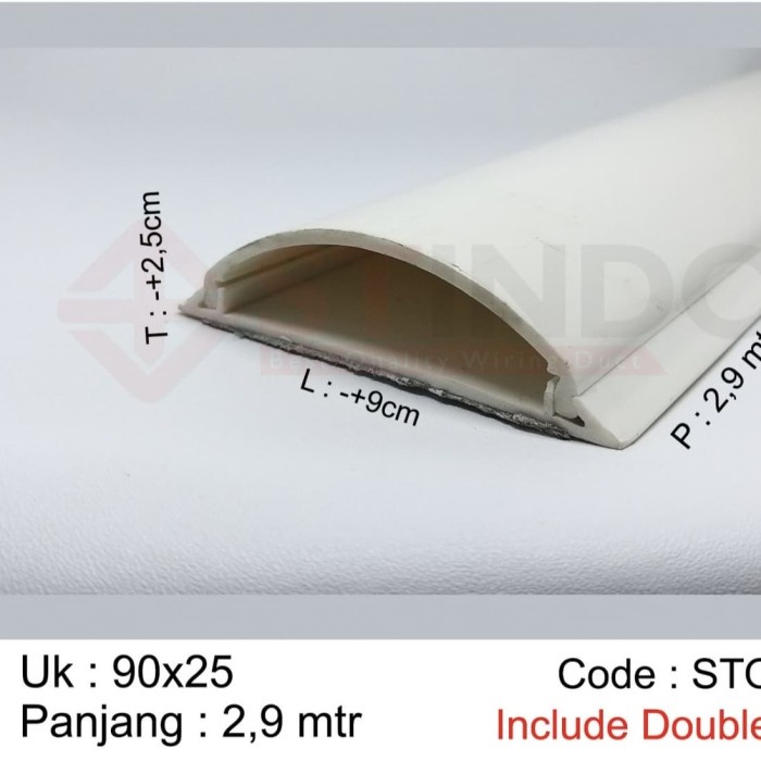 Isol Kabel Duct Oval / Floor Duct / Duct Lantai Ukuran 90X25