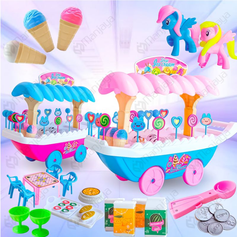 Mainan Gerobak Ice Cream Jumbo FI513 - Mainan Gerobak Es Krim Kapal Besar Fi512 / Mainan Anak Peremp
