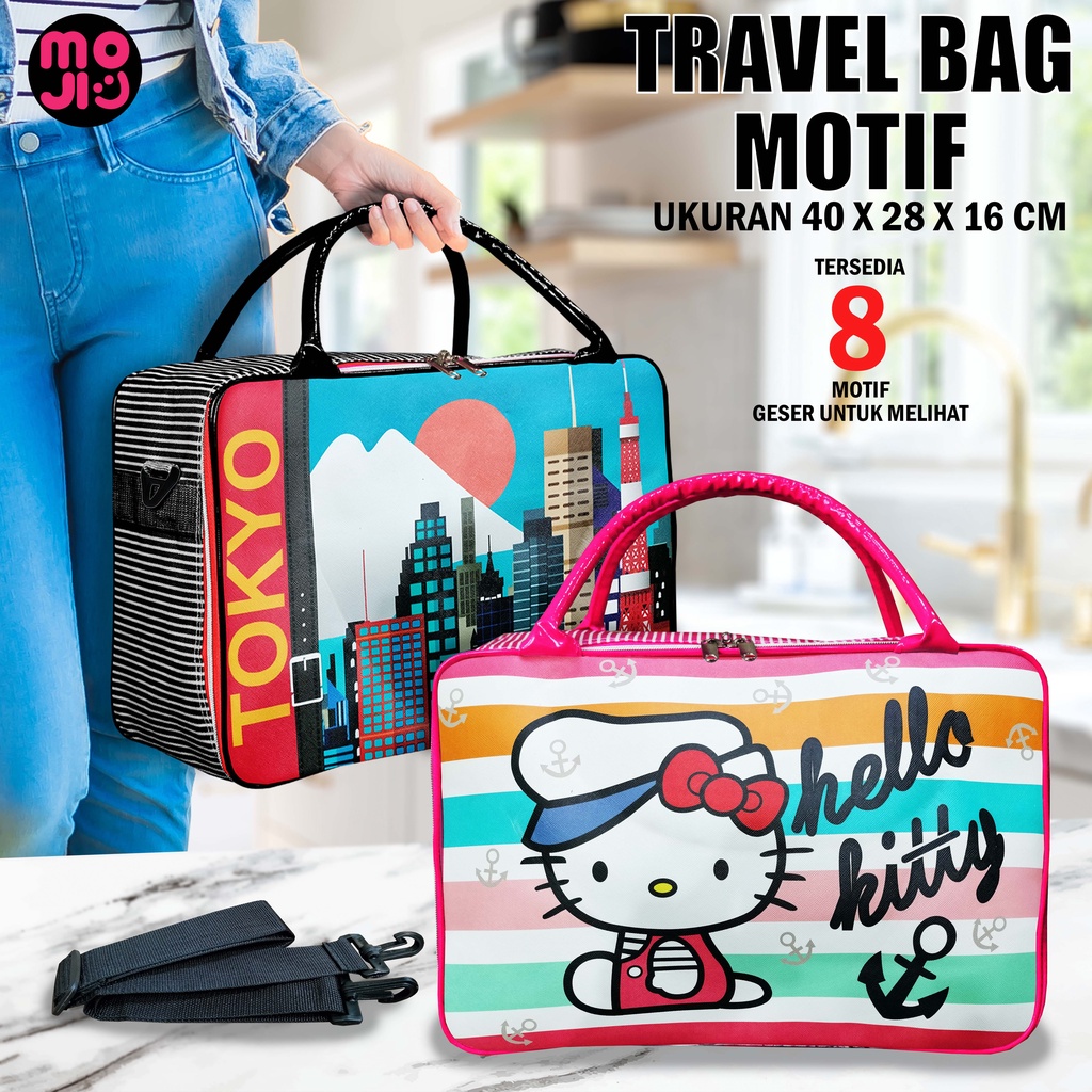 Tas Mudik Tas Travel Bag Bahan B0T3GA - Tas Selempang Pakaian Serbaguna  - Model Koper Besar - MOJI Hal 05