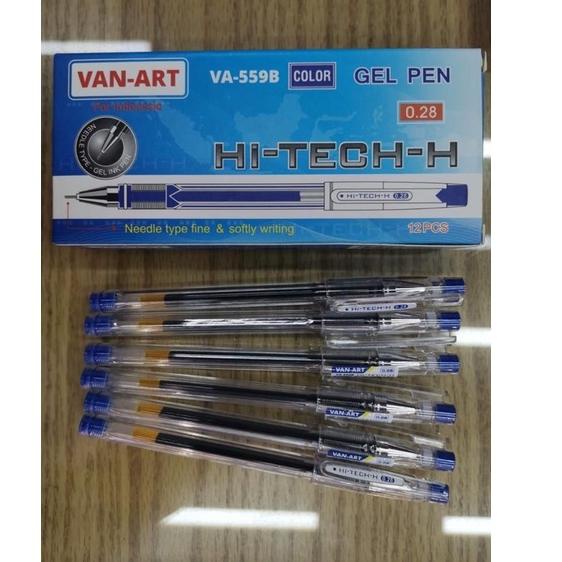 

™►► (Harga 12 pc) Bolpen Hi tech BIRU VA-559B (1kotak isi 12pcs) / bolpen gel pen 0.28
