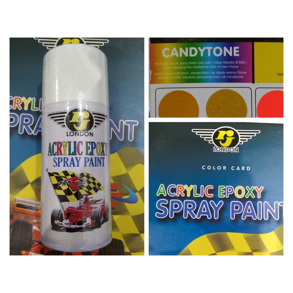 cat semprot Pilok Pilox RJ london 150cc candytone candy tone merah biru candy tone orange candy hijau green candytone kuning 150cc