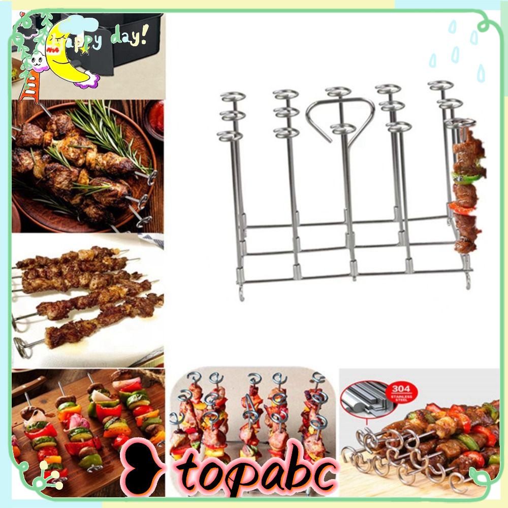 Top Air Fryer Tusuk Berdiri Aksesoris Stainless Steel Holder Grill