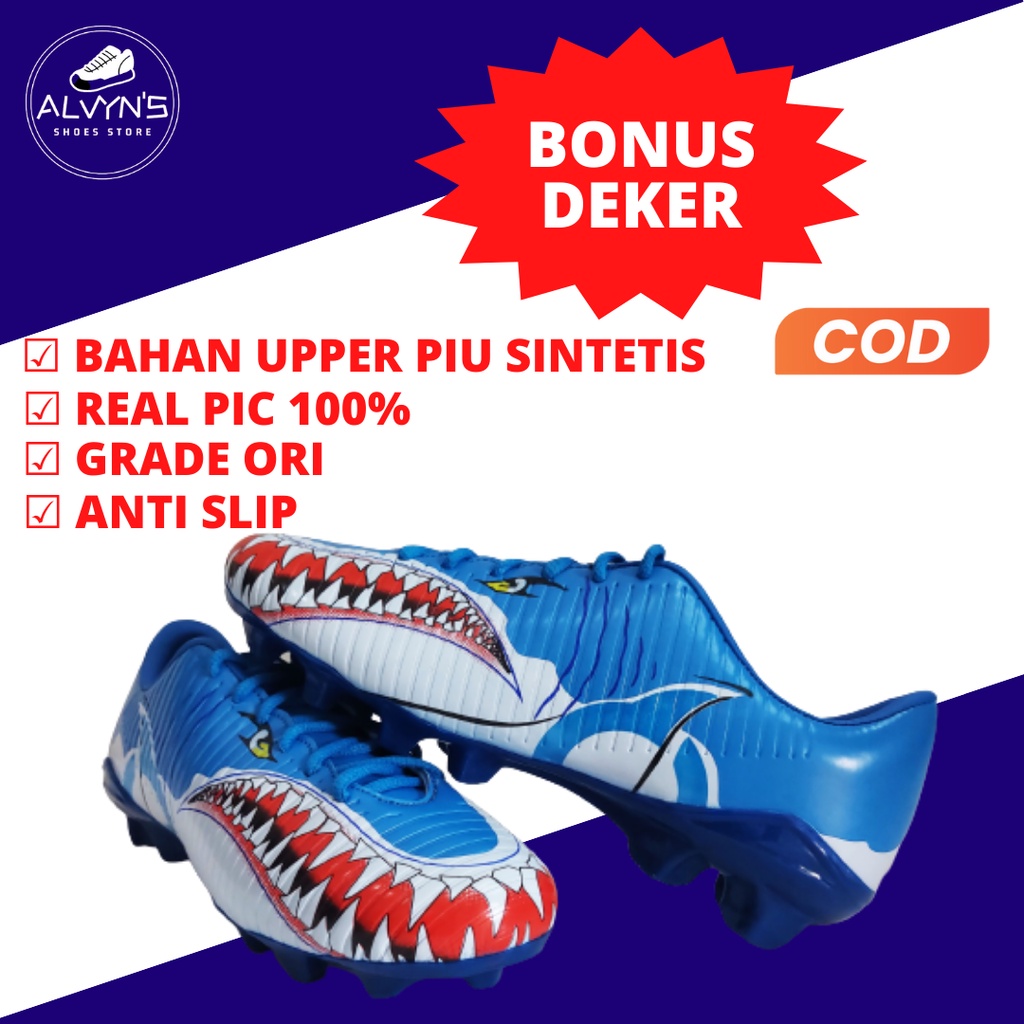 Sepatu Futsal Ortuseight Hiu in Biru Premium - AZH