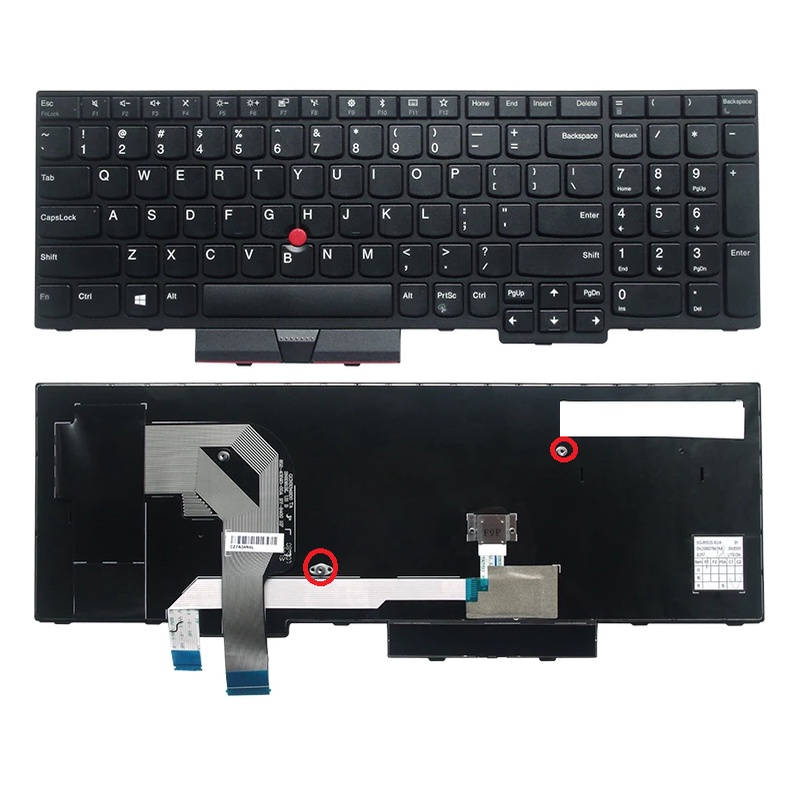 Keyboard Laptop Lenovo Thinkpad T570 T580 P51S P52S No Backlight