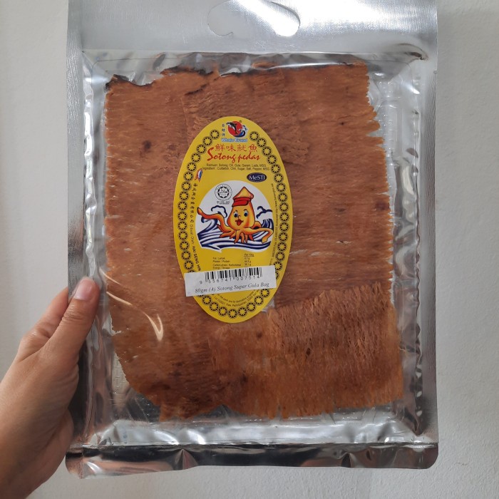 

⭐BISA COD⭐ Cemilan Malaysia Sotong Pedas/Manis Pedas 80g HALAL - Pedas