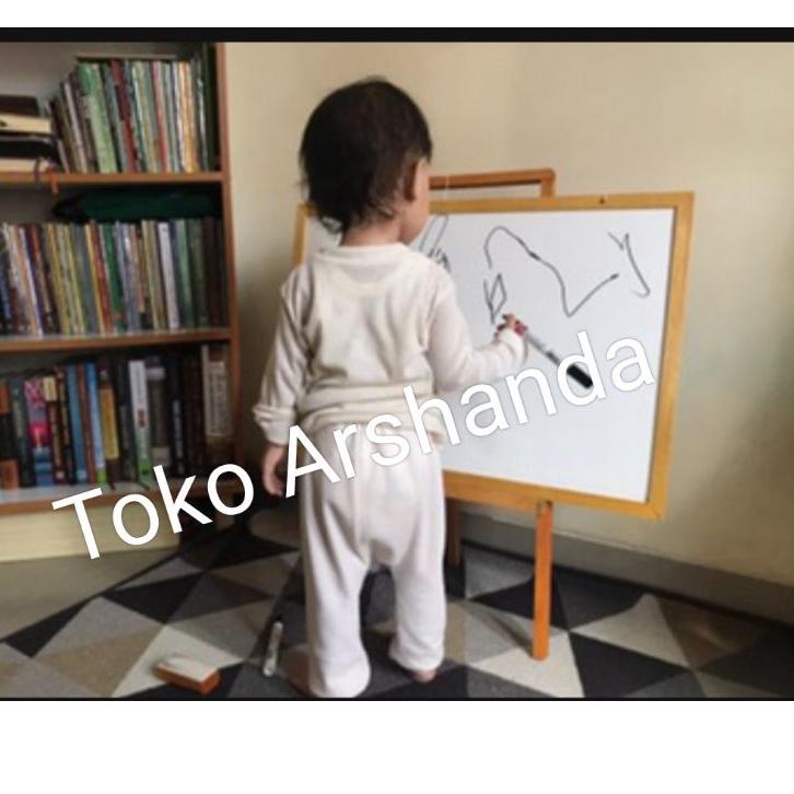 

[C-7-8 ♥☞] papan tulis 40x60 white board +standing gratis spidol dan penghapus-berkualitas
