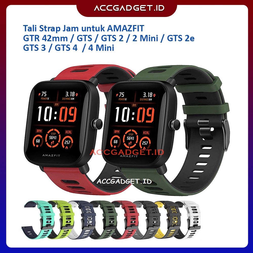 Tali Strap Twotone Jam Smartwatch Amazfit GTR 42mm/ GTS / GTS 2 mini / GTS 2/ GTS 2e/ GTS3 / GTS 4 / GTS 4 Mini - DTN1 Strapwatchband