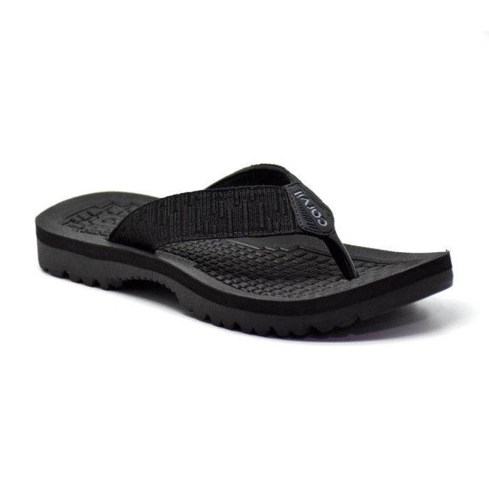 Carvil Sandal Jepit Casual Anak Laki Laki Hyoga Tp Black Grey_A29