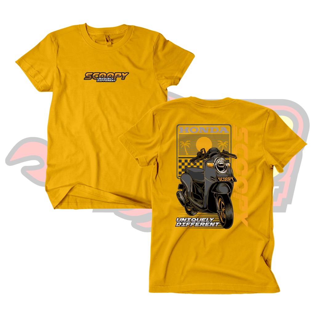 Baju Kaos Distro Scoopy Katun Combed