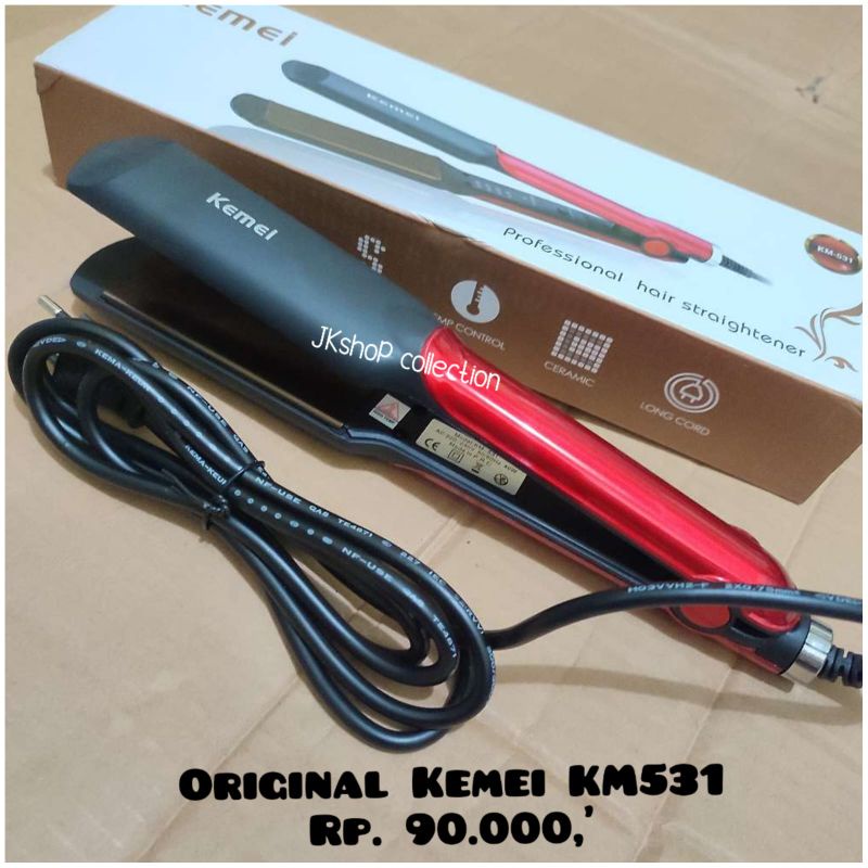 Catok Rambut ORIGINAL  KEMEI KM-2131 / PROFESIONAL HAIR IRON