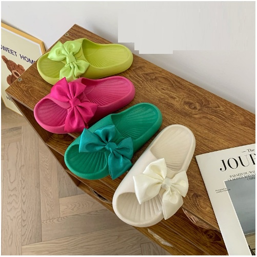 PVC Sandal Slop Jelly Wanita Butterfly Bahan Empuk Elastis Super Soft Rubber Import Korean Sol Non-Slip Summer Sandals