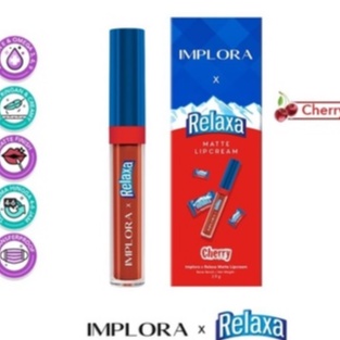 IMPLORA X RELAXA MATTE LIPCREAM CHERRY LEMON  [LIMITED EDITION]