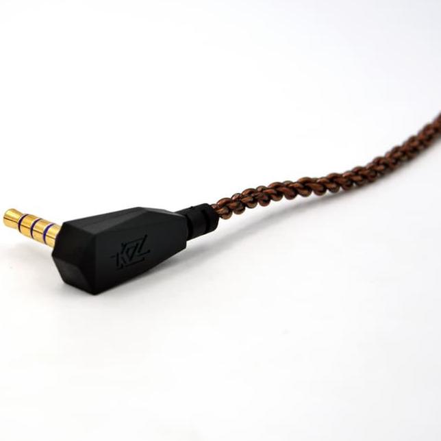 Kualitas Terbaik Knowledge Zenith KZ Dark Copper Cable with Mic