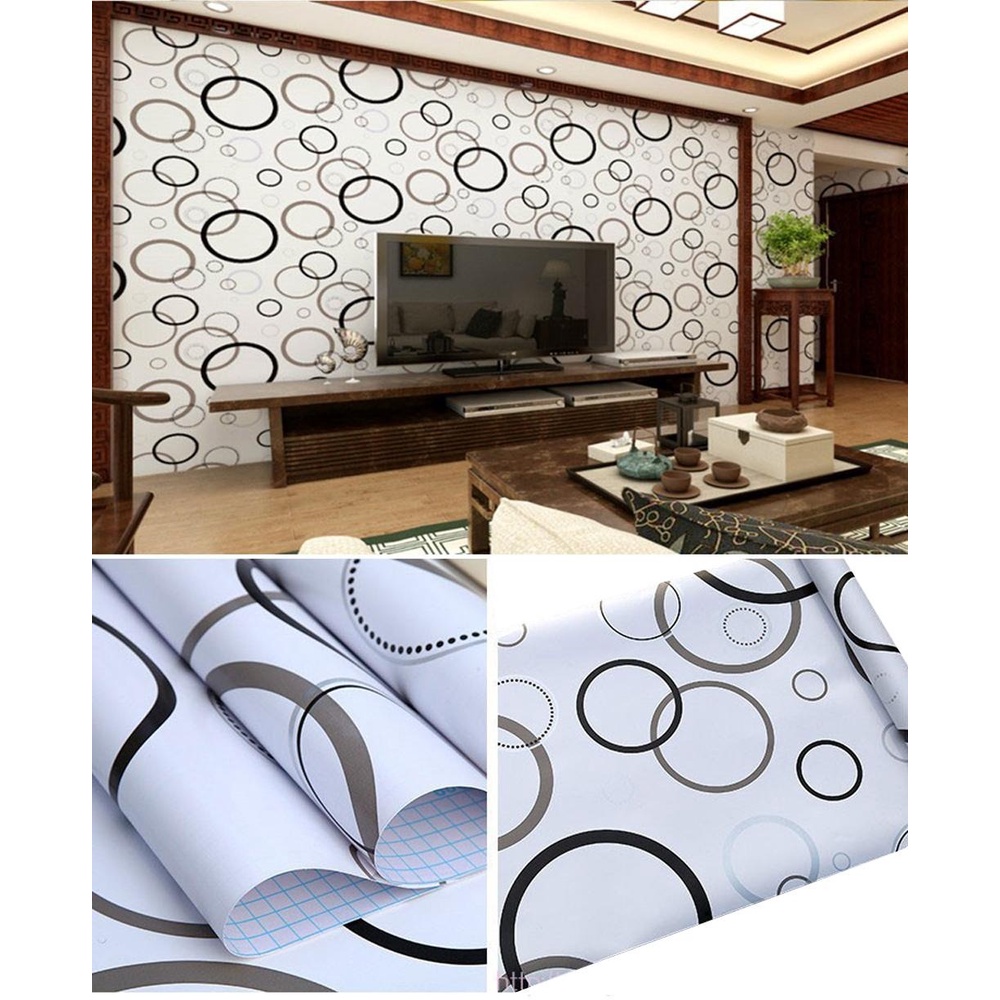 GSLE99 -WALLPAPER Stiker Dinding Motif Ukuran 45CM X 5Meter Tinggal Tempel wallpaper Daun Hijau -TERMURAH
