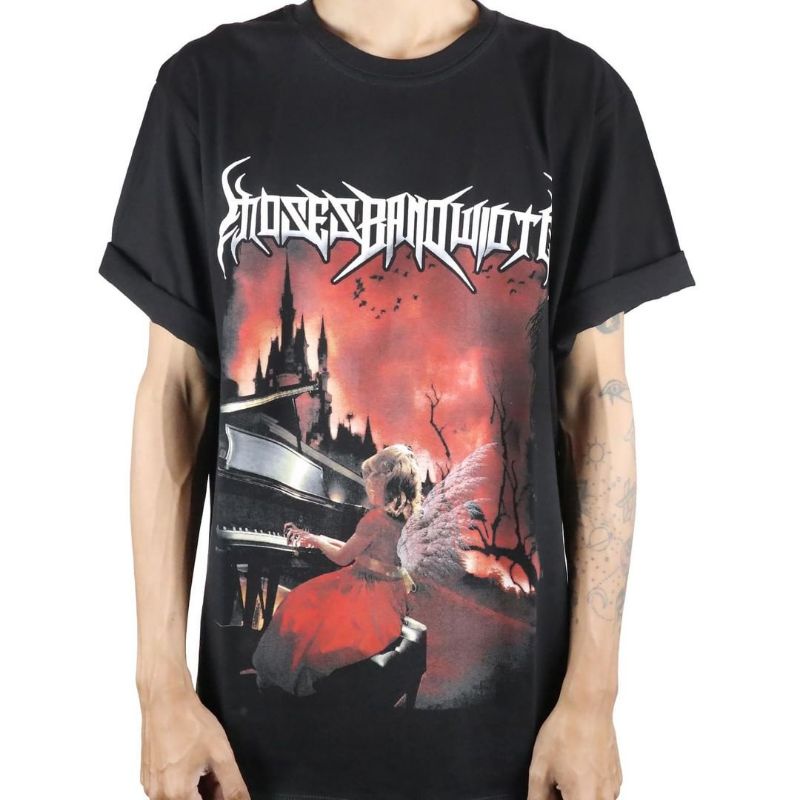 COD ✅ TSHIRT BAND MOSES BANDWIDTH SWEAT PIANO GARASI REBEL KAOS MUSIK BAND GOTHIC METAL