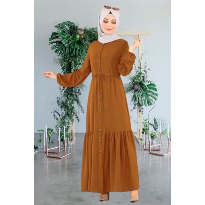 LONG DRESS GAMIS MUSLIMAH WANITA DRESS OLINE TERBARU BIG SIZE