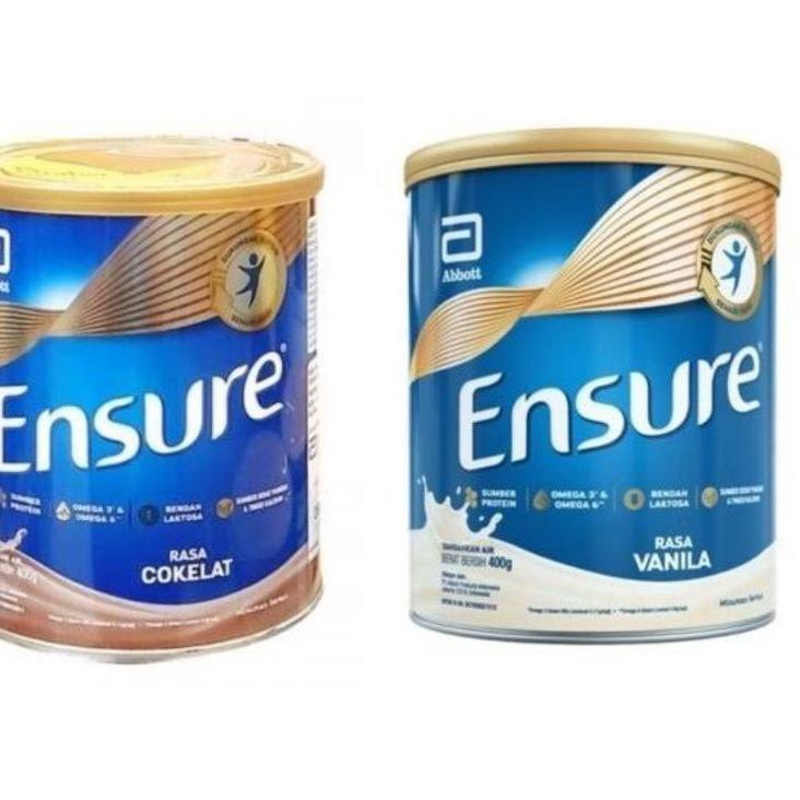 

✨MEGA ⚡ALE✨ ENSURE coklat vanila 400GR SUSU DEWASA ( exp date bulan 8 2023 ke atas)