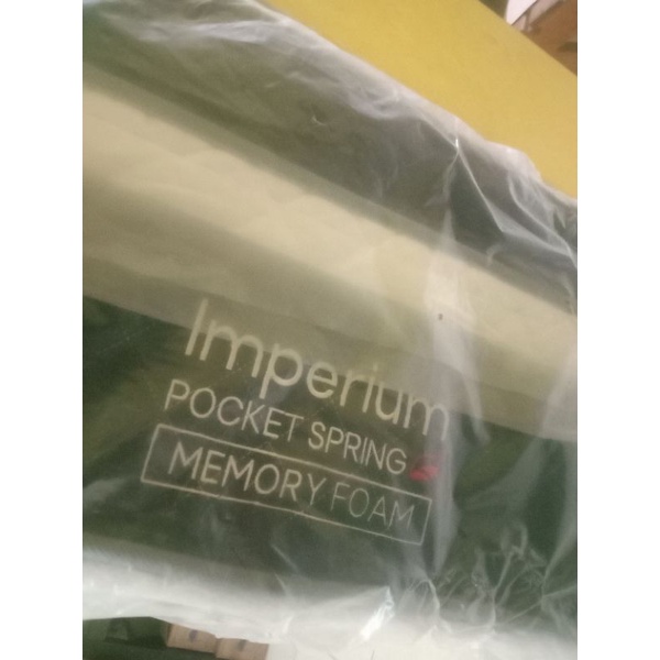 central imperium 180x200 kasur spring bed pocket ultra spring plush top 40 cm bed