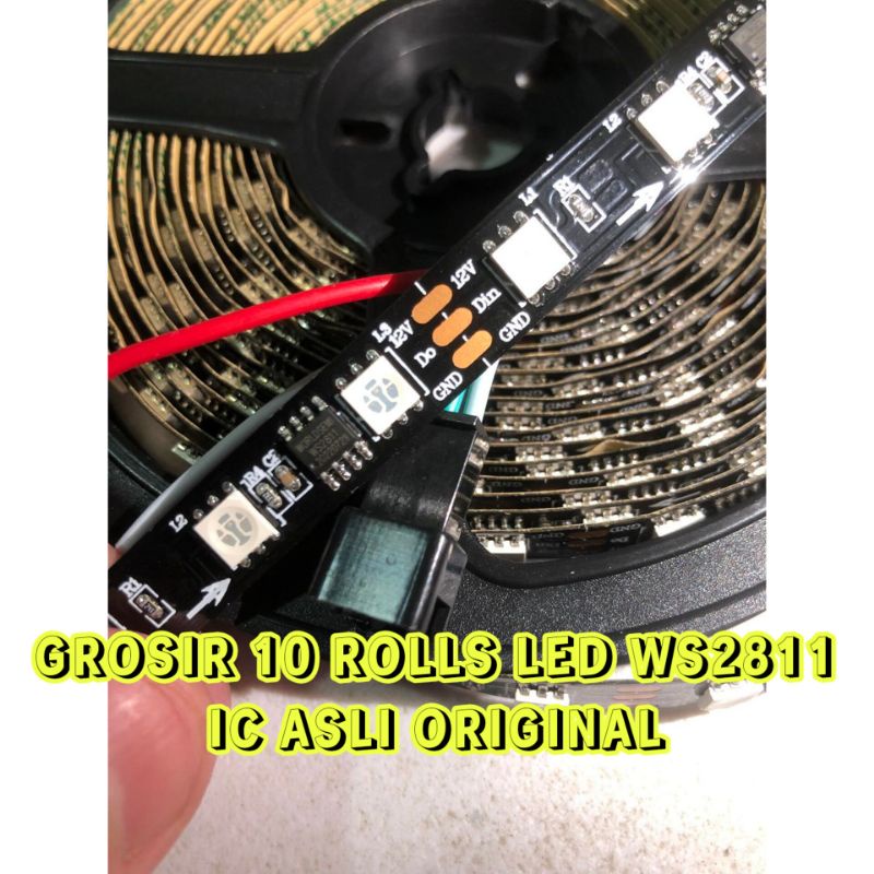 GROSIR LED RAPAT WS2811 10 ROLLS(IC ORI)