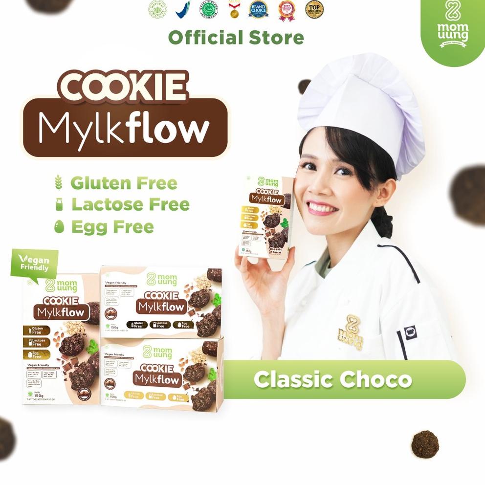 

Promoku Mom Uung Cookie Mylkflow Classic Choco / Kukis Sehat Pelancar Asi / Vegan Friendly / Cookie Choco .,..,.,,,,.,