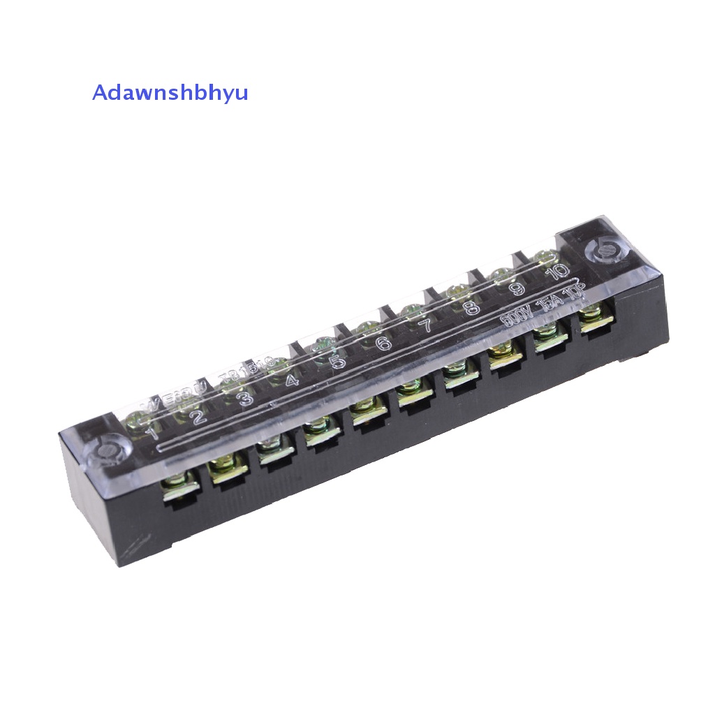 Adhyu TB-1510 10posisi Dual Rows Covered Screw Terminal Block 600V 15A ID