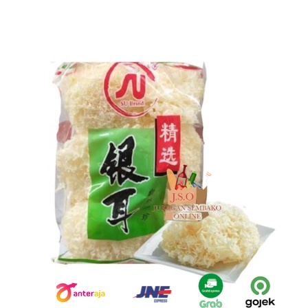 (JSO) jamur putih / dried white fungus SU brand 500 gr