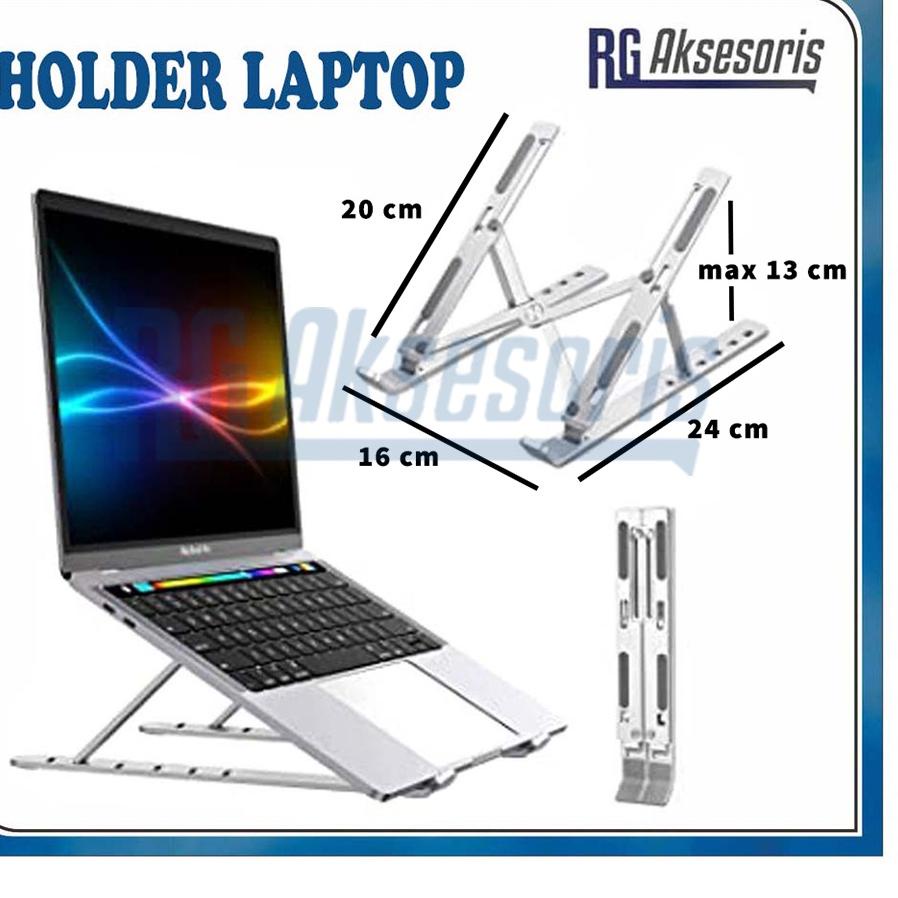TERBARU  RGAKSESORIS Holder Laptop Lipat Adjustable Anti Slip Untuk HP / TABLET / Laptop / Notebook