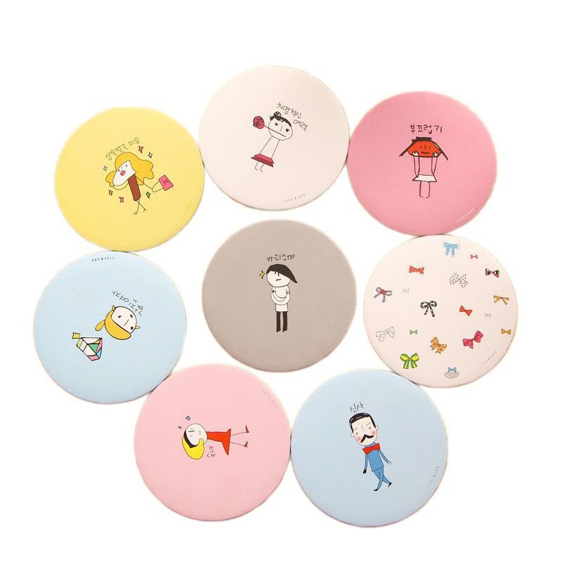 Cermin makeup Kaca bulat