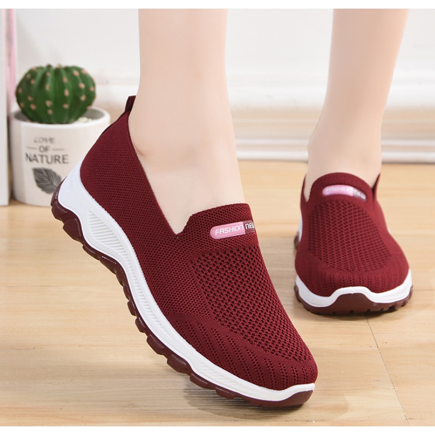 Sepatu Wanita Korea Nylon Sneakers Casual Fashion New Import SP63