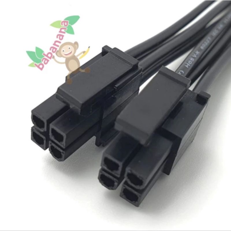 kabel extension motherboard power 8 pin to 4+4 pin mobo extender cable