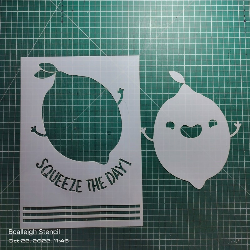 

Layered Stencil Lemon