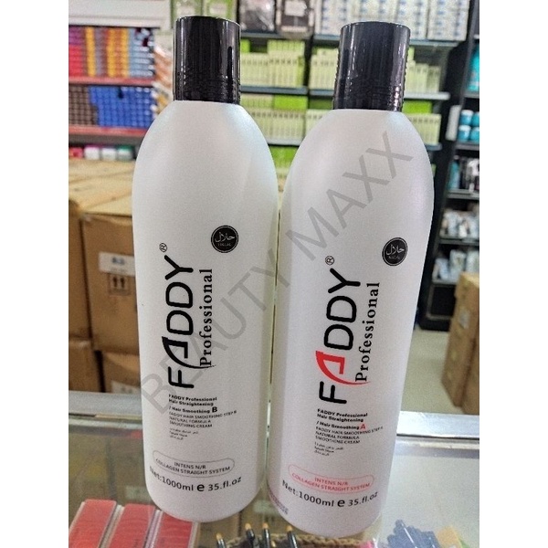 [FADDY 1000ML] PELURUSAN RAMBUT FADDY|| REBONDING RAMBUT FADDY ISI 1000ML || SMOOTHING FADDY STEP11000ML || NETRALIZER FADDY 1000ML