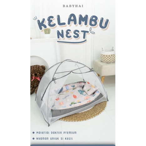 Babyhai kasur kelambu 2in1 tempat tidur baby bonus bantal