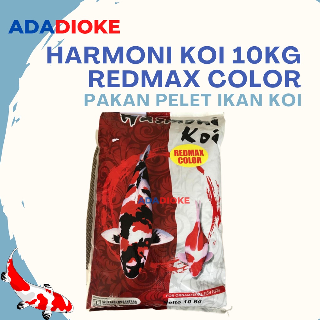 HARMONI KOI 10KG REDMAX COLOR PAKAN IKAN KOI 5MM